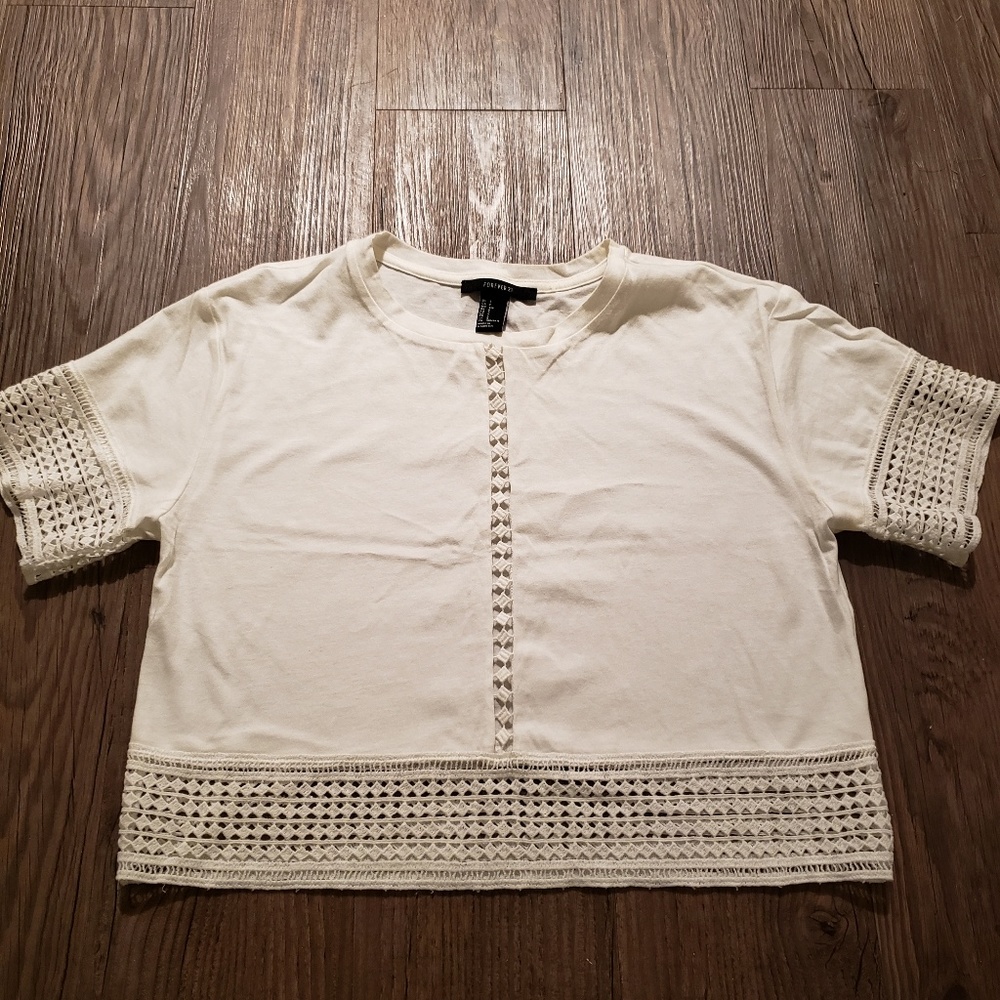 White crop top
